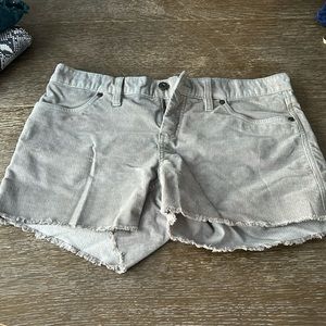 Never worn - gray corduroy shorts